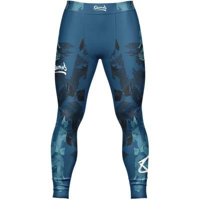 8 WEAPONS Sportlegging Tights Hit 2.0 Navy Zwart - XL