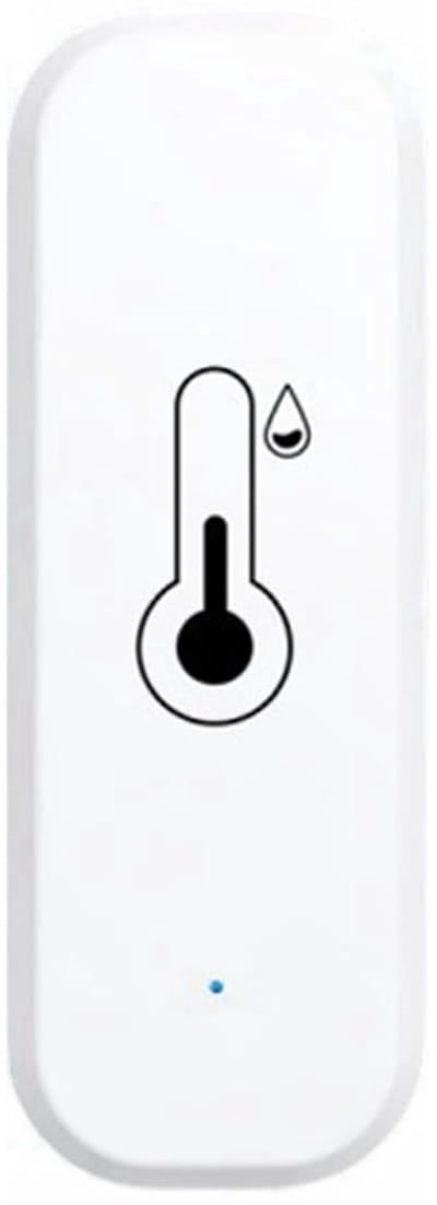 Ynkkvre - WiFi Thermometer Hygrometer - Slim WIFI Temperatuur en Vochtigheidssensor - Thermohygrometer - Real-time app monitoring - Alexa & Google Home - Automatische klimaatscenario's - Compact 70x20mm design