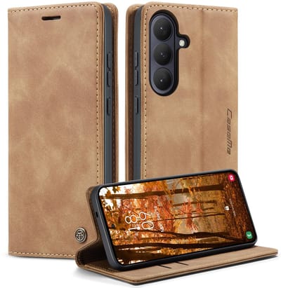 CaseMe Hoesje - Geschikt voor Samsung Galaxy S26 Hoesje - CaseMe 013 Book Case - Bruin