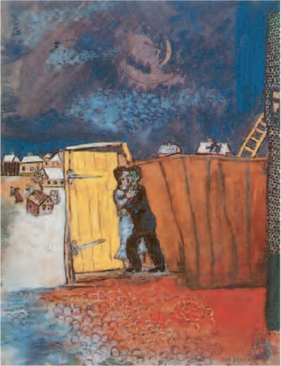 Mini kunstposter - Marc Chagall - Claire de lune - 24x30 cm