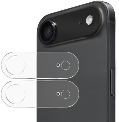Camera lens Protector 2x Geschikt voor: iPhone 17 Air - screen protector - glas - bescherm je camera - beschermglas - Transparant