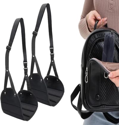 Voet Hangmat - Reis Ondersteuning - Comfortabel Reizen - Verstelbare Riem - 20 x 43 cm - Zwart