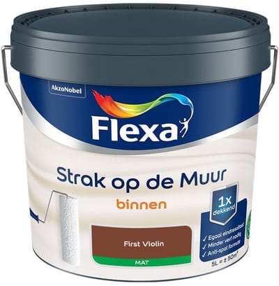 Flexa - Strak Op De Muur Binnen Mat - First Violin - Mengverf - 5 L