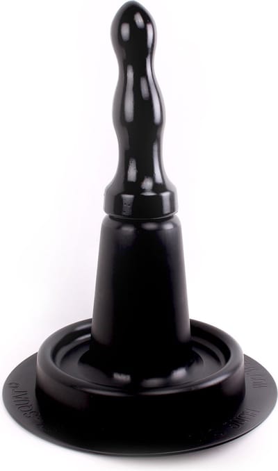 HUNG System Easy Squat Zuignap Hulpstuk + Buttplug Winky - 27cm - Zwart
