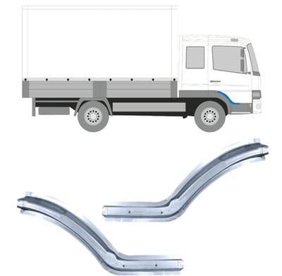 Reparatie dorpel voor Mercedes Atego 1998-2013 / Set
