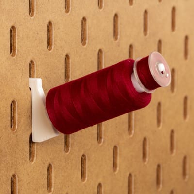 6-pack Spoelhouder 500m - Long - Wit - Printboard - Past op Ikea Skadis pegboards
