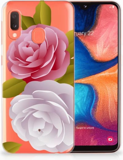 Samsung Galaxy A20e TPU Case Roses