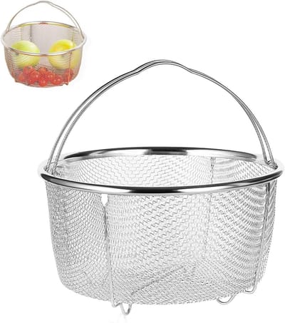 Stoominzet voor Pannen met een Diameter van 18 cm, RVS Stoommandje voor Gezond Koken, Stomen en Garen