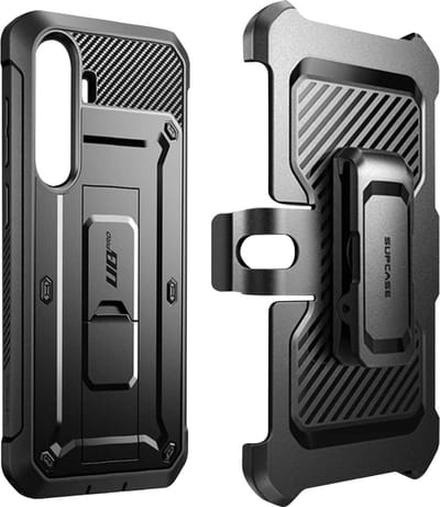 Supcase UB Pro hoesje geschikt voor Samsung Galaxy S24 Plus - Met en zonder screen protector - Zwart