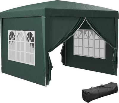 Tuinpaviljoen - Feesttent - Buitenfeesten - Pop-up ontwerp - 3x3 meter - Groen