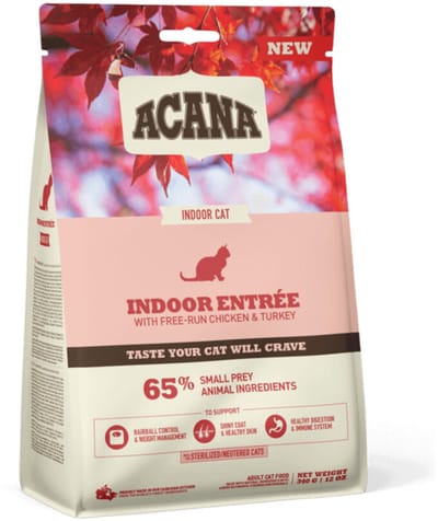 Acana - Kattenvoer - Indoor - Entrée - 2 x 1,8kg