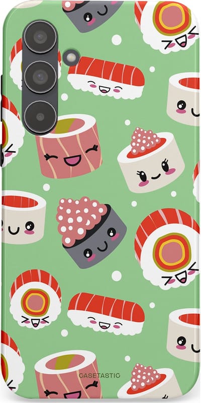 Casetastic Hoesje Geschikt voor Samsung A55 - Stijlvolle Beschermende Duo-layer Case - Sushi wonders
