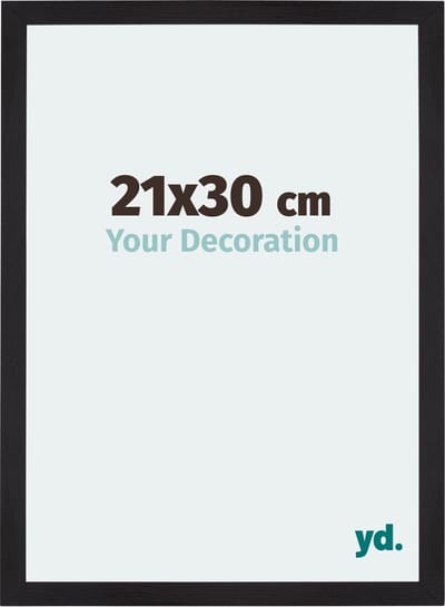 Your Decoration - Fotolijst 21x30 cm - MDF - Zwart Houtnerf - Mura
