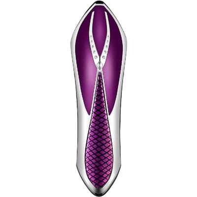 Schoonheidsinstrument, Huishoudelijke Introducer, Gezichtsmassager met Microstroom, Liften en Verstevigen van Neuslippenplooien paars