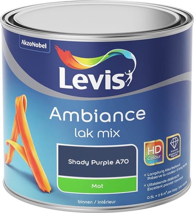 Levis - Ambiance Lak Mat Mix - Shady Purple A70 - Mengverf - 0,5 L