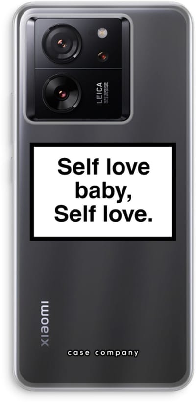 Case Company® - Hoesje geschikt voor Xiaomi 13T Pro hoesje - Self love - Soft Cover Telefoonhoesje - Bescherming aan alle Kanten en Schermrand
