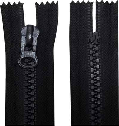 Set Ritsen - Sluitingen Kleding - Kleding Repareren - Kunststof Tanden - 18 cm - Zwart
