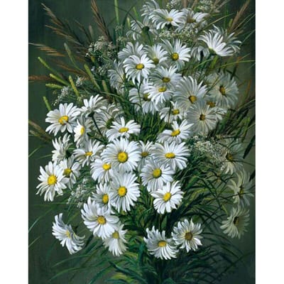 Bloemen 5D Diamond Painting Kit Margriet Diamond Borduurkruissteek 40X50CM