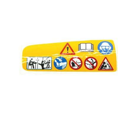 Husqvarna tophandel veiligheidssticker