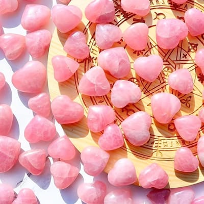 ELEGANT ROZENSTEEN HART DECORATIE - Perfecte huisdecoratie en uniek cadeau voor afstuderen, Moederdag, Valentijnsdag en vele andere gelegenheden! pink