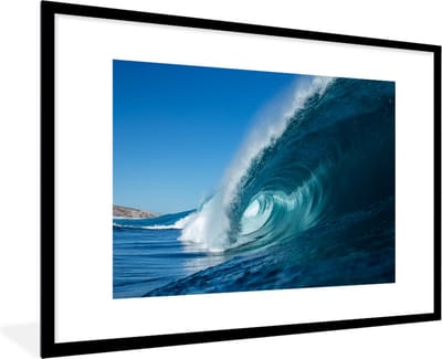 Fotolijst incl. Poster - Zee - Water - Golf - 90x60 cm - Posterlijst