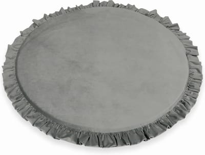 Speelnest - speelkleed baby - velvet - 100 cm - grijs - rond