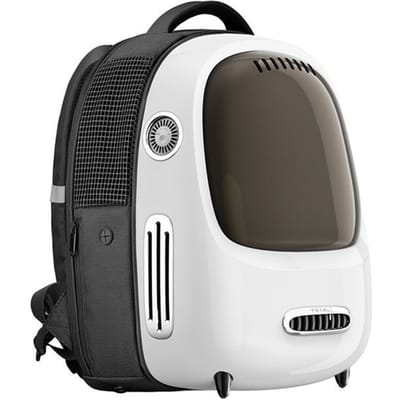Sac à dos pour chat de compagnie Respirant Extérieur Voyage Sacs de transport pour chien Portables Transparent Capsule spatiale Cage Transporteur pour chiot Produits pour animaux de compagnie gray