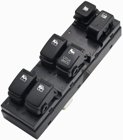 Raamschakelaar Auto - Elektrische Raambediening - Auto Reparatie - Directe Vervanging - 10x10x10 mm - Zwart