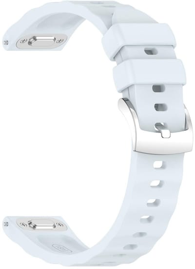 Siliconen bandje - geschikt voor Garmin Venu 2s / 3s / 4 (41mm) / Vivoactive 4s / Forerunner 255s / 265s - Huawei Watch GT 5 Pro - 42mm / GT 6 / GT 5 / GT 4 - 41mm - ribbels - Blauw