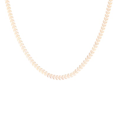 OOZOO Jewellery - rosé goudkleurige ketting met V-schakel - SN-2008