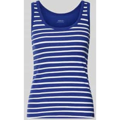 Tanktop in riblook met ronde hals