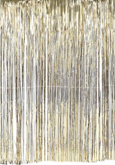 Knaak Deurgordijn Slinger Goud - Metallic Folie - 100 x 200 cm - Feestdecoratie - Party Accessoire