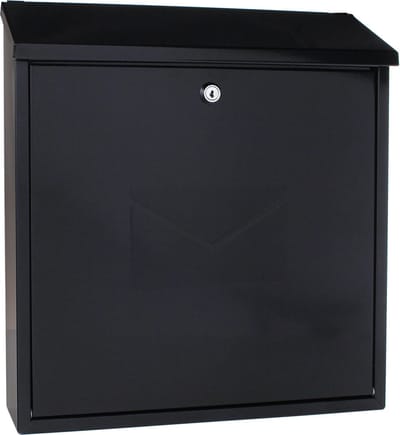 Rottner Brievenbus Olivia - Zwartgrijs - 39x36,5x11,5cm