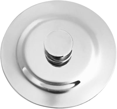 Badkuip Afvoer Stopper - Badstop Haaropvanger - Water Tegenhouden - Roestvrij Staal - 20x20mm - Zilverkleurig