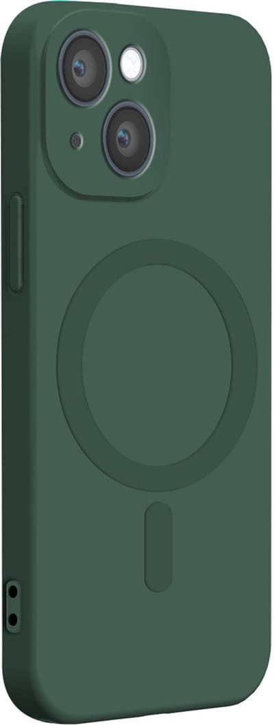 Bigben Connected, Hoesje geschikt voor iPhone 14 Plus - Siliconen MagSafe Compatibel, Groen