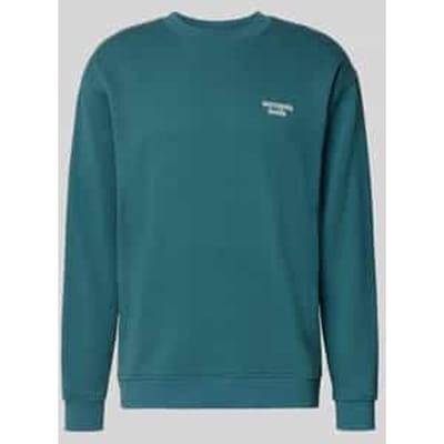 Regular fit sweatshirt van puur katoen