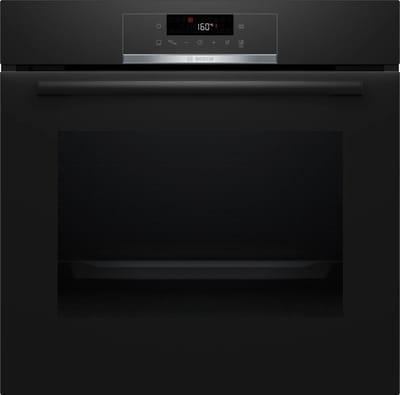 Bosch HBA572EB3 - Serie 4 - Inbouwoven - 71 L - Eenvoudig te reinigen met pyrolytische zelfreiniging - Air Fry-functie met bakplaat: gezondere manier om te snacken - 3600 W - Zwart