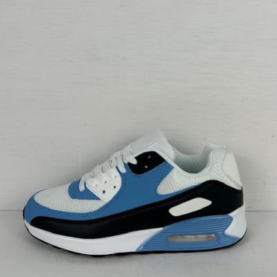 Leuke air sneakers wit blauw (verkrijgbaar van maat 36 t/m maat 45) Blauw / 38
