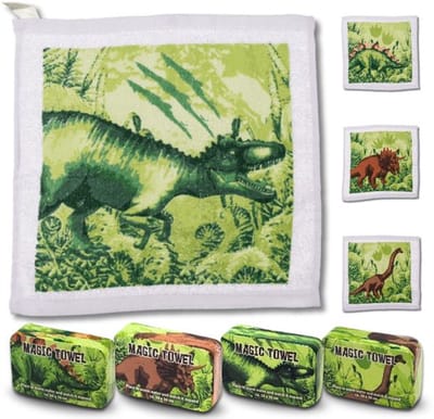 Handdoeken Set - Magische Handdoeken - Katoenen Wasdoeken - 4-delig - 30x30 cm - Perfect voor Kinderen - Magische Doeken