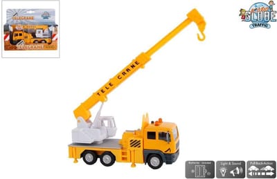 Kids Globe Hijskraan Die-cast met Licht en Geluid, 15cm