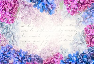 Fotobehang Flowers Vintage | XL - 208cm x 146cm | 130g/m2 Vlies