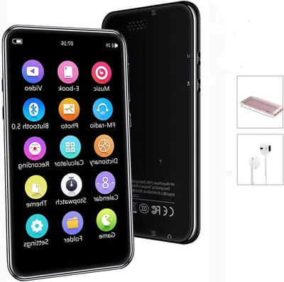 Digitale Muziekspeler - MP3 MP4 - Muziek Luisteren - Groot Touchscreen - 16GB Opslag - Zwart
