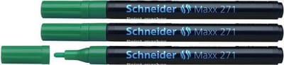 Schneider lakmarker - Maxx 271 - 1-2 mm - groen - 3 stuks - S-127104-3