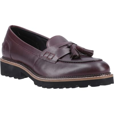 Hush Puppies Ginny Leather Dames Plummer Wijdte Loafers