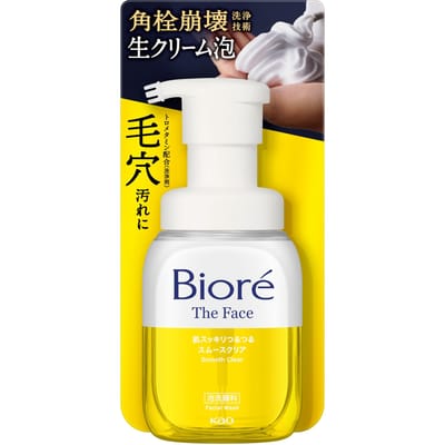 Kao - Biore The Face Foam Facial Cleanser Smooth Clear 200ml