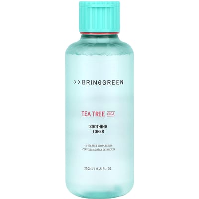 Bringgreen, Tonique apaisant à l'arbre à thé et à la cica, 250 ml (250 ml) white