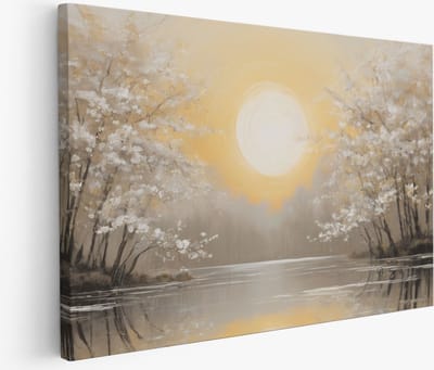 Saammp Muurcirkel Hout - Abstracte Toekans tussen de bloemen - Dieren - Natuur - Ø 80 - Wandcirkel - Wanddecoratie Cirkel - muurdecoratie Woonkamer - Slaapkamer decoratie - Rond Schilderij
