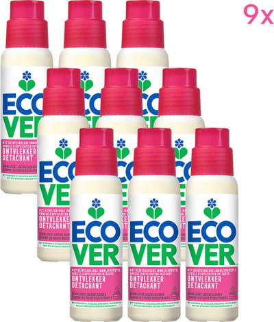 Ecover Ontvlekker - Vlekverwijderaar - Voordeelverpakking 9 x 200 ml - vuilbestrijdende enzymen - Biologisch afbreekbaar - Zero‑Waste Productie