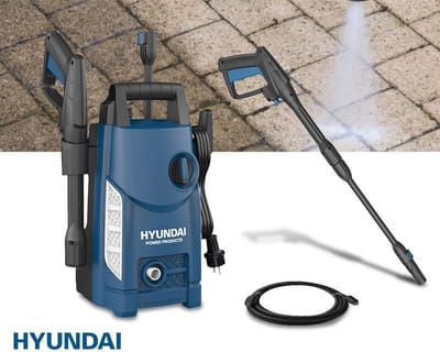 Hogedrukreiniger 1400W - Hyundai - compact - krachtige reiniging - voor tuin - hogedrukspuit - 105 bar