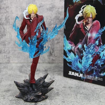 Nouvelles Figurines Anime One Piece 24cm Sanji Costume du Diable Pvc Gk Statue Modèle Collection Ornement de Pièce Jouets pour Enfants Cadeaux pour la Fête des Enfants